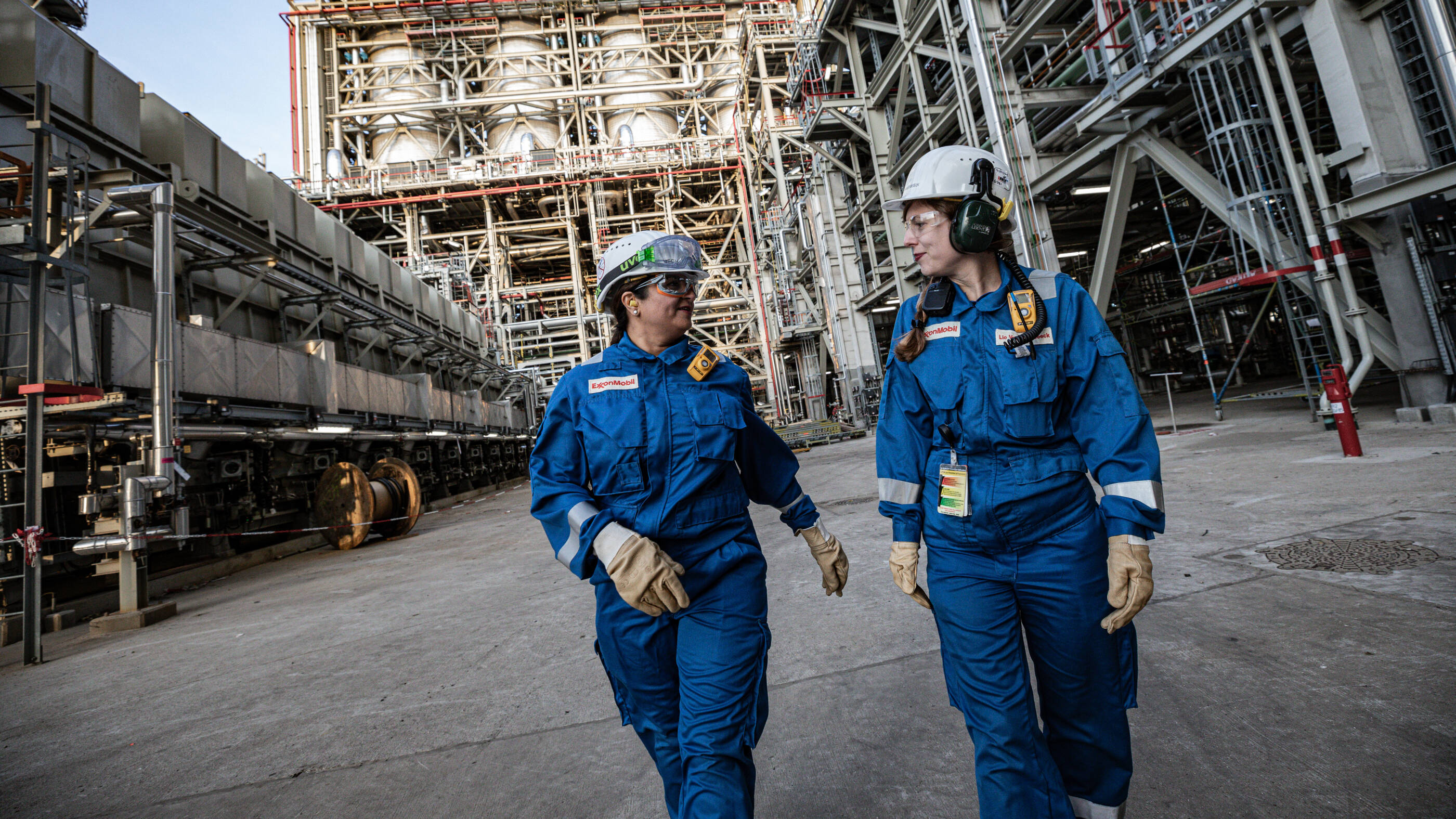 M.Shelat and L.VanMeerBeeck at Antwerp Meerhout polymer plant