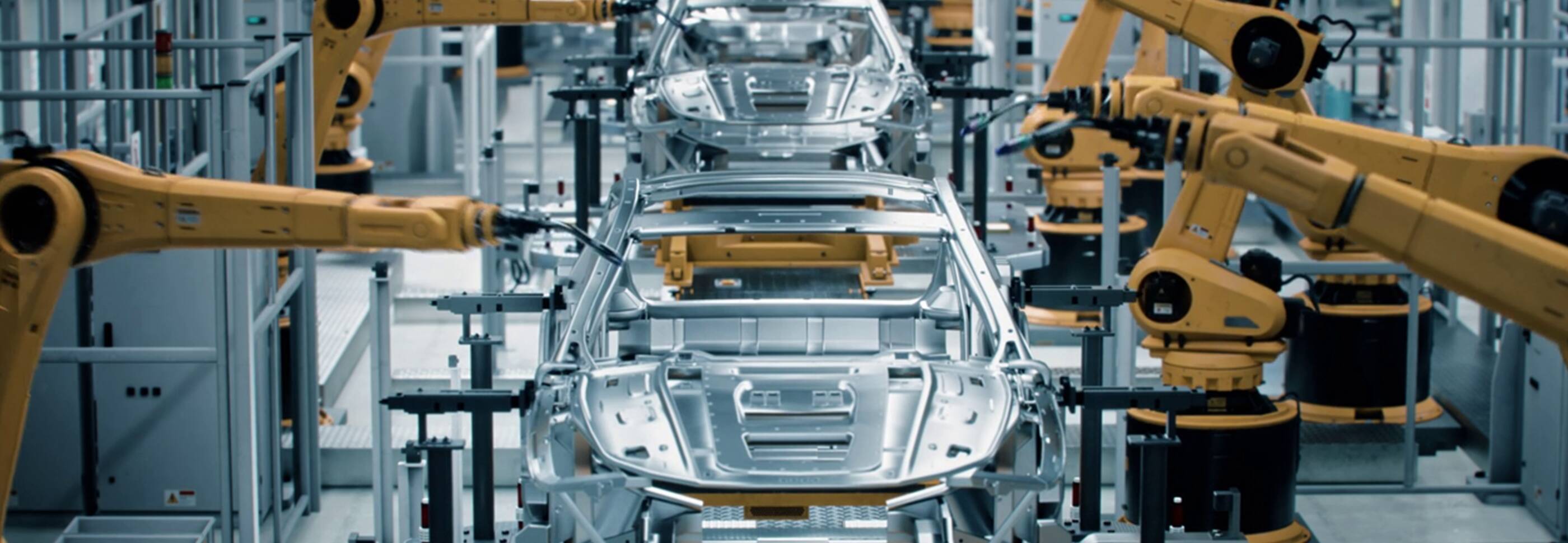 Robotic assembly line for electric vehicle manufacturing to demonstrate ExxonMobil getting into lithium technology as a low carbon solution.