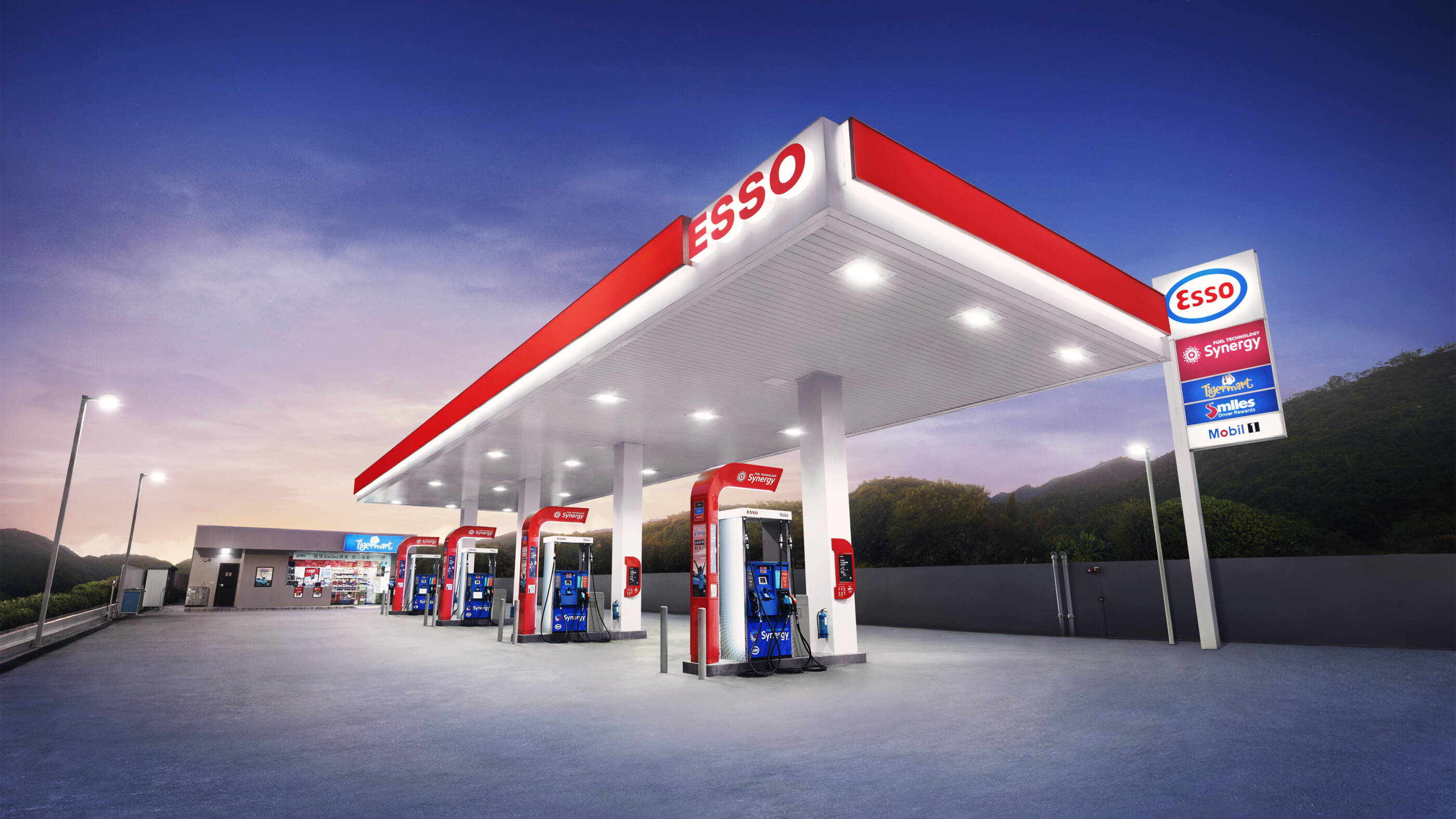 Esso service stations
