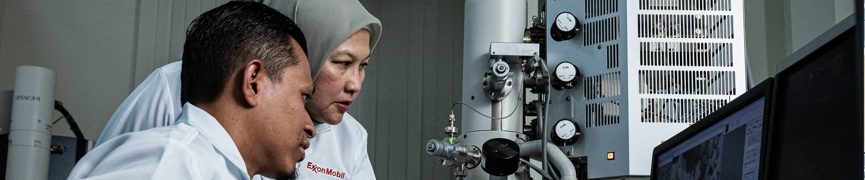 ExxonMobil employees working in technology