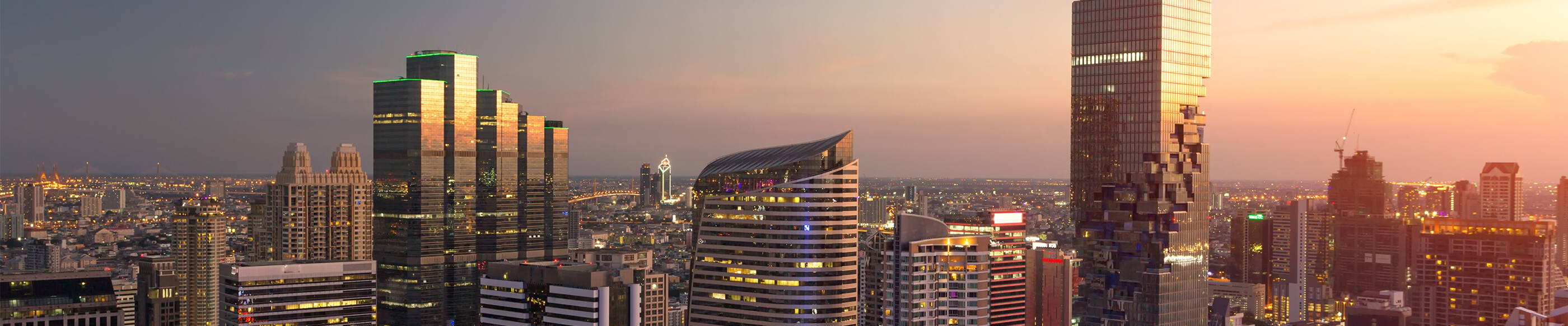 Skyline view of Thailand