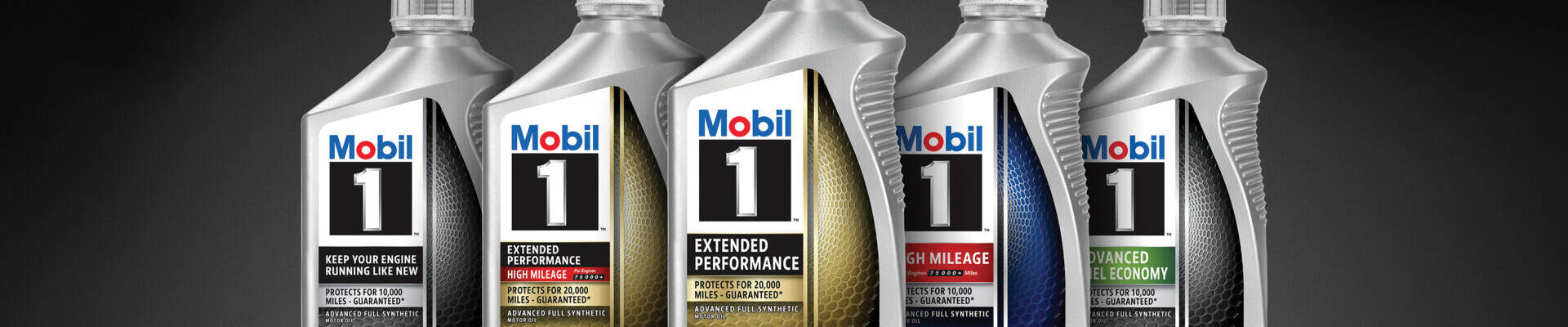 line up of Mobil 1 offerings