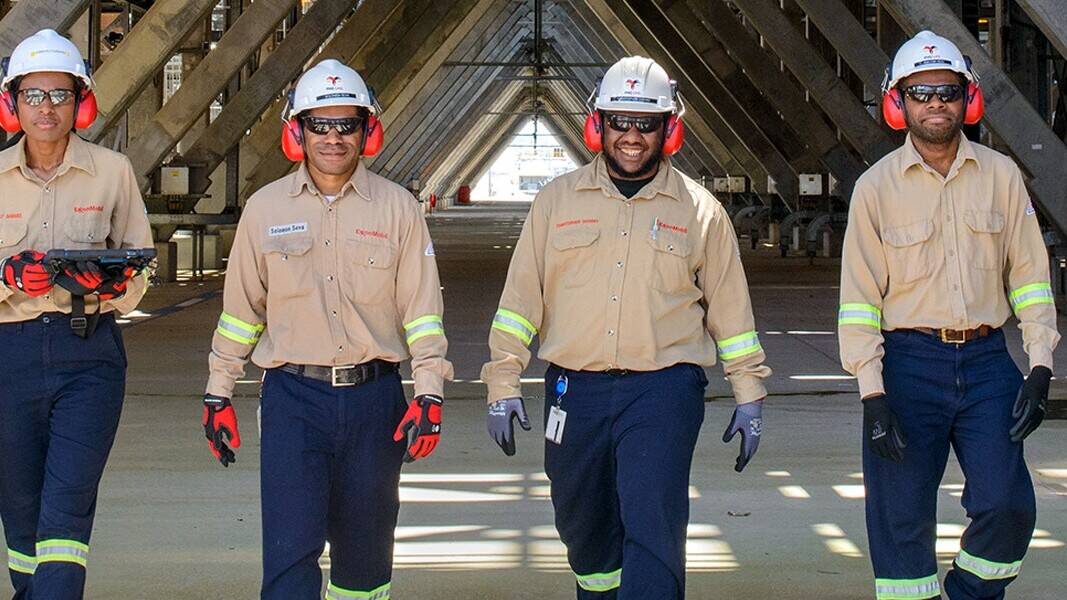 ExxonMobil employees working in PNG