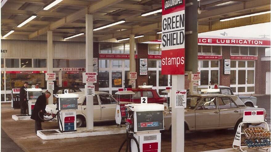 Image 1969 –Every detail of Stoneham Service Station was designed to meet the needs of the do it yourself motorist.