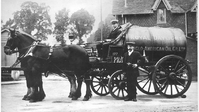 Image The stables at Ailsa Wharf, one of the first four distribution depots established in 1888 by Anglo-American Oil (as Esso then was). Distribution was carried out by horse drawn tank car until after WW1.
