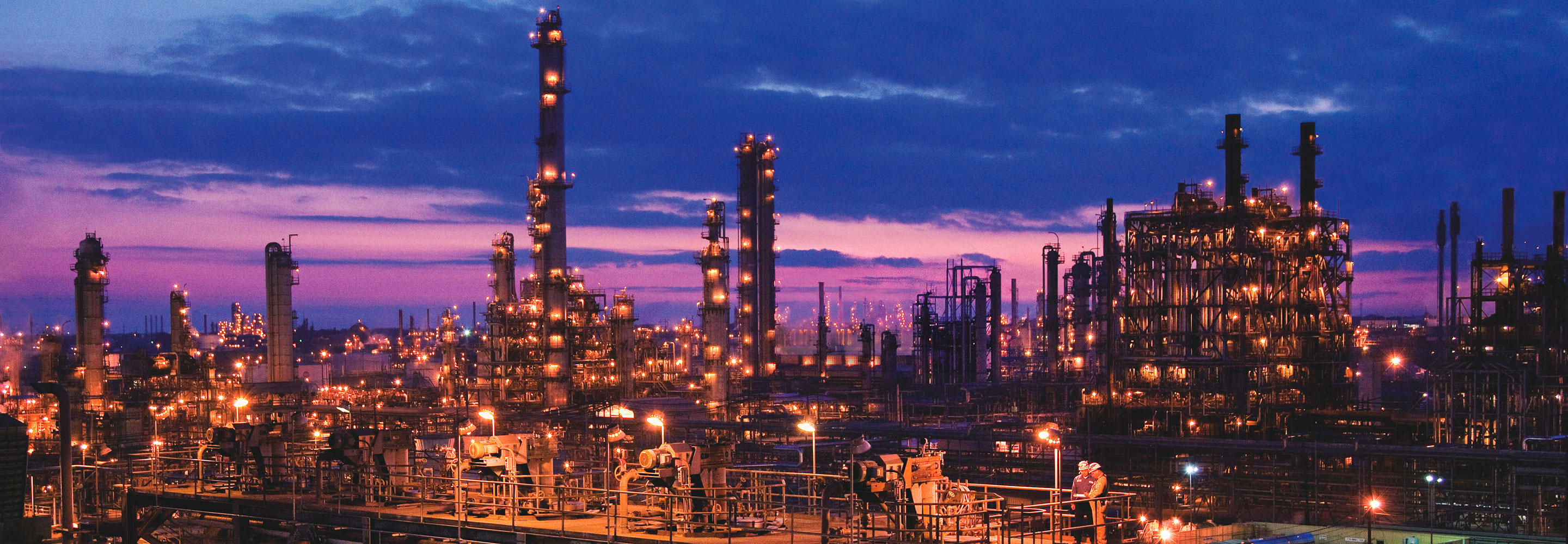 Crystallizer deck at ParaXylene Unit Beaumont Chemical, Refinery in Background