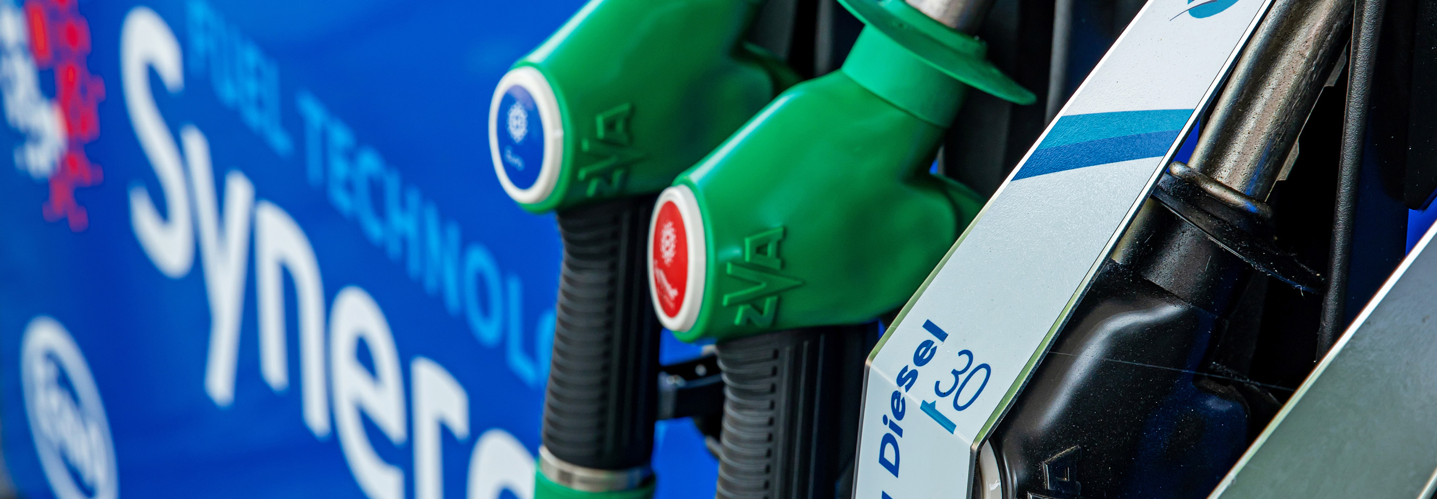 fuel pumps at service station