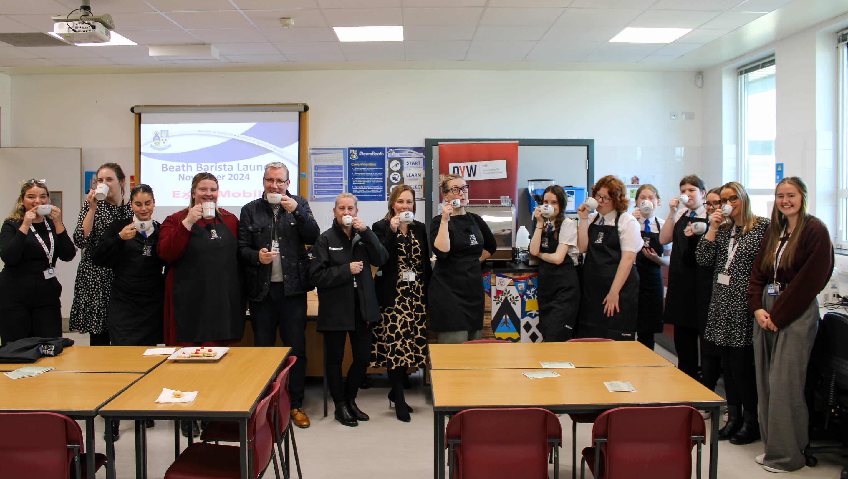 Beath High School participants in new hospitality course