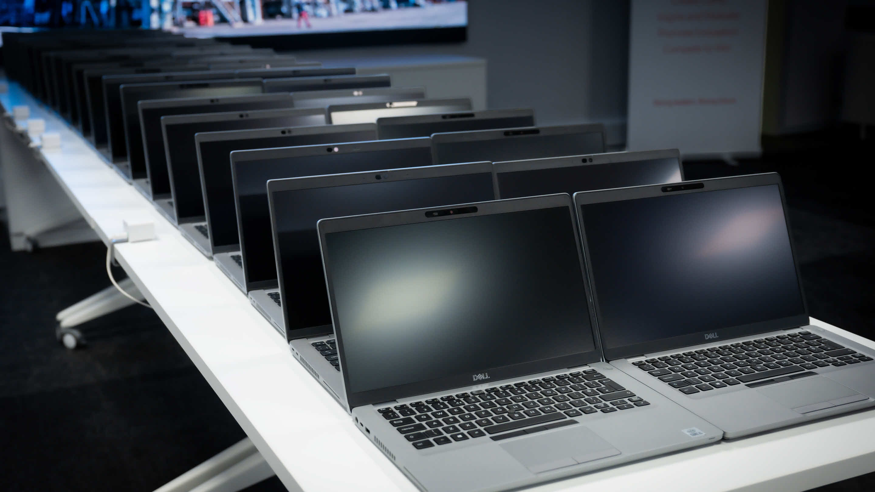 laptops ready for donation at FEP