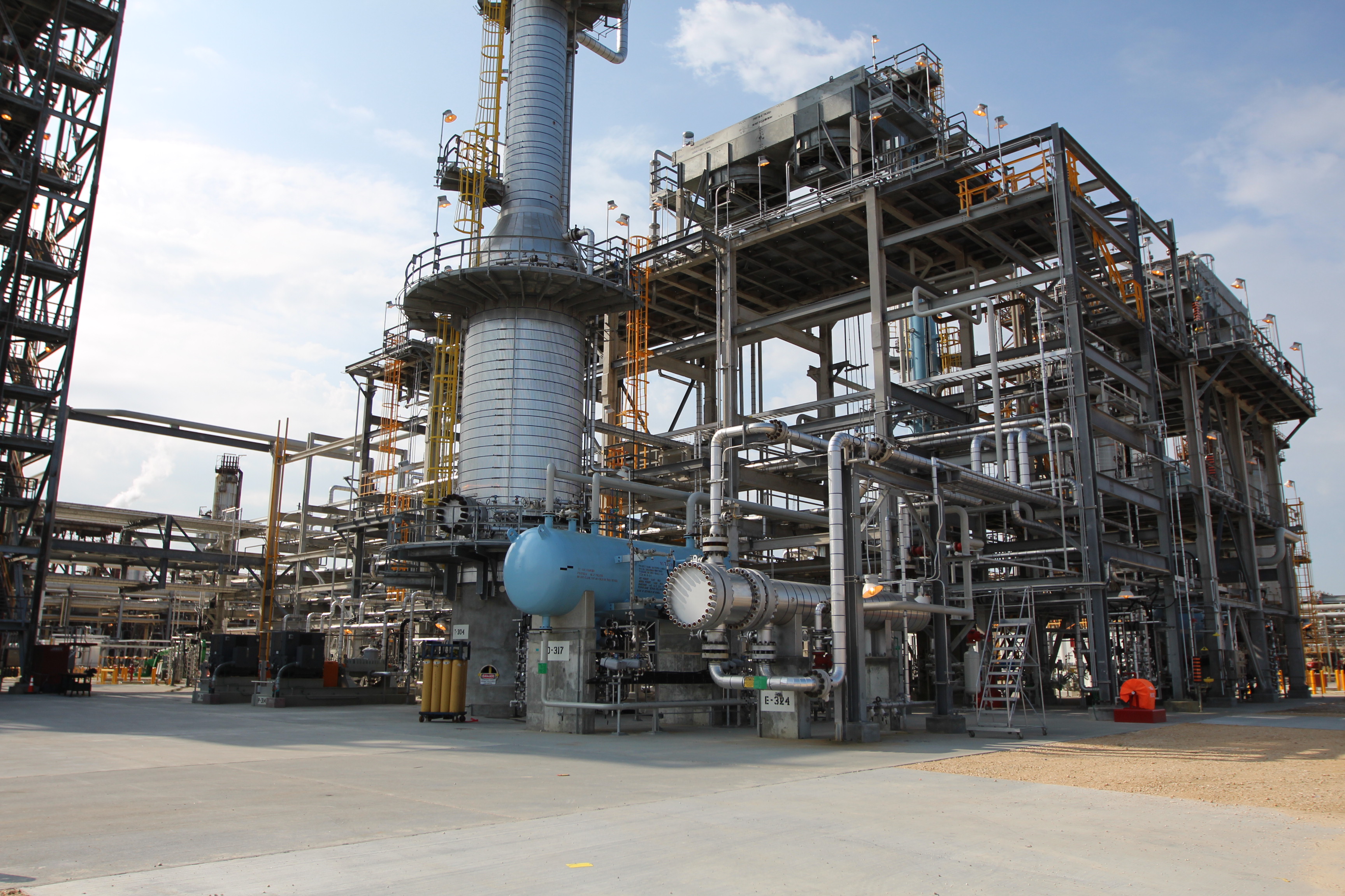 Image Raffinate hydro conversion unit at the Baytown, Texas, complex.